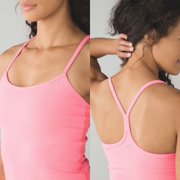 Lululemon Power Y Tank Flash Light Size 6 - Picture 2 of 10